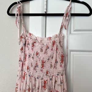 Blue Life Floral Pink Maxi Dress